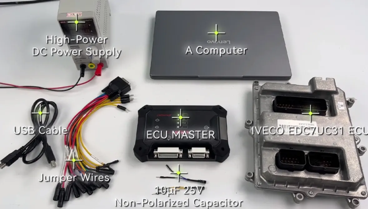 Read and Write IVECO EDC7UC31 ECU with OBDSTAR ECU Master