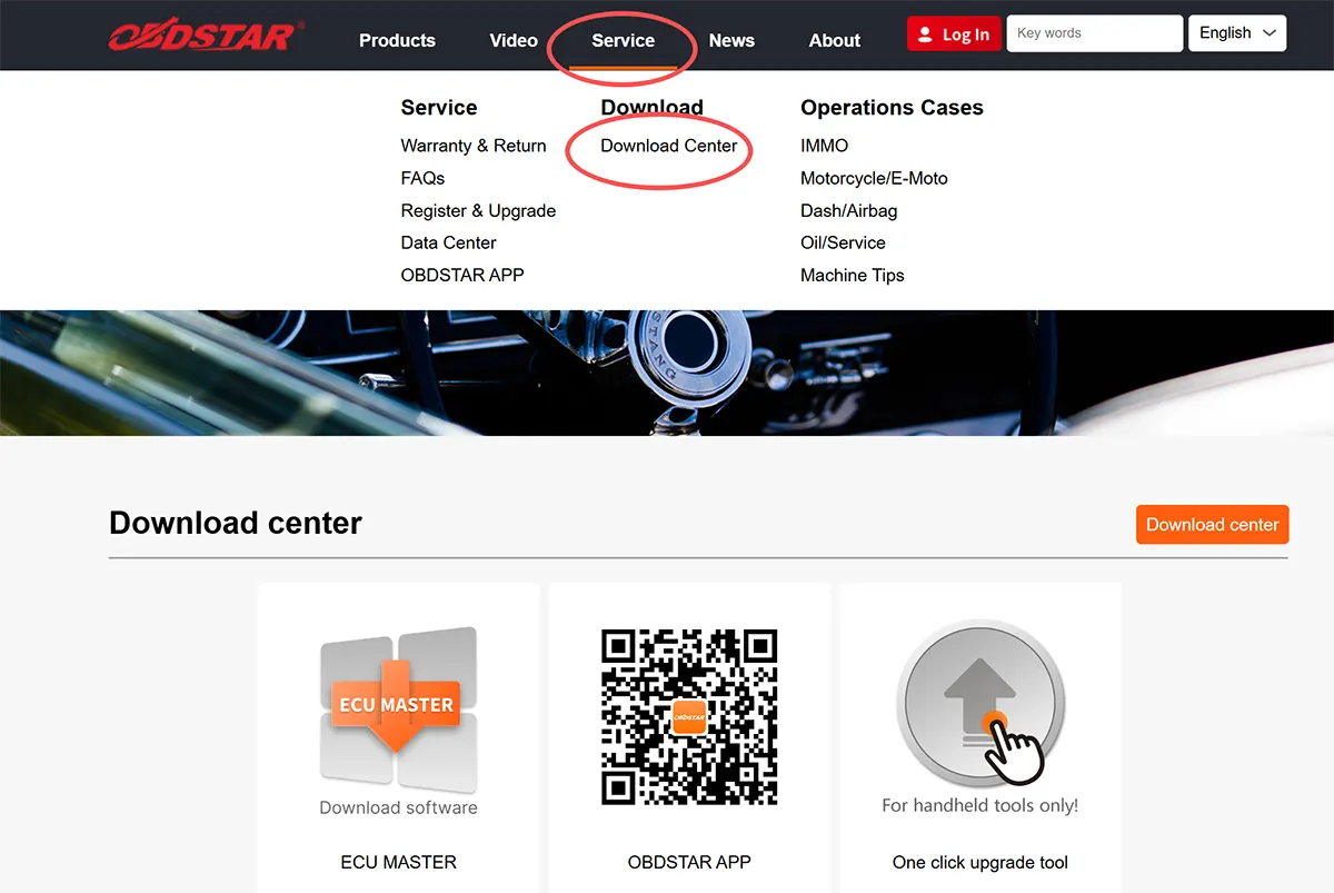 ECU Master download interface
