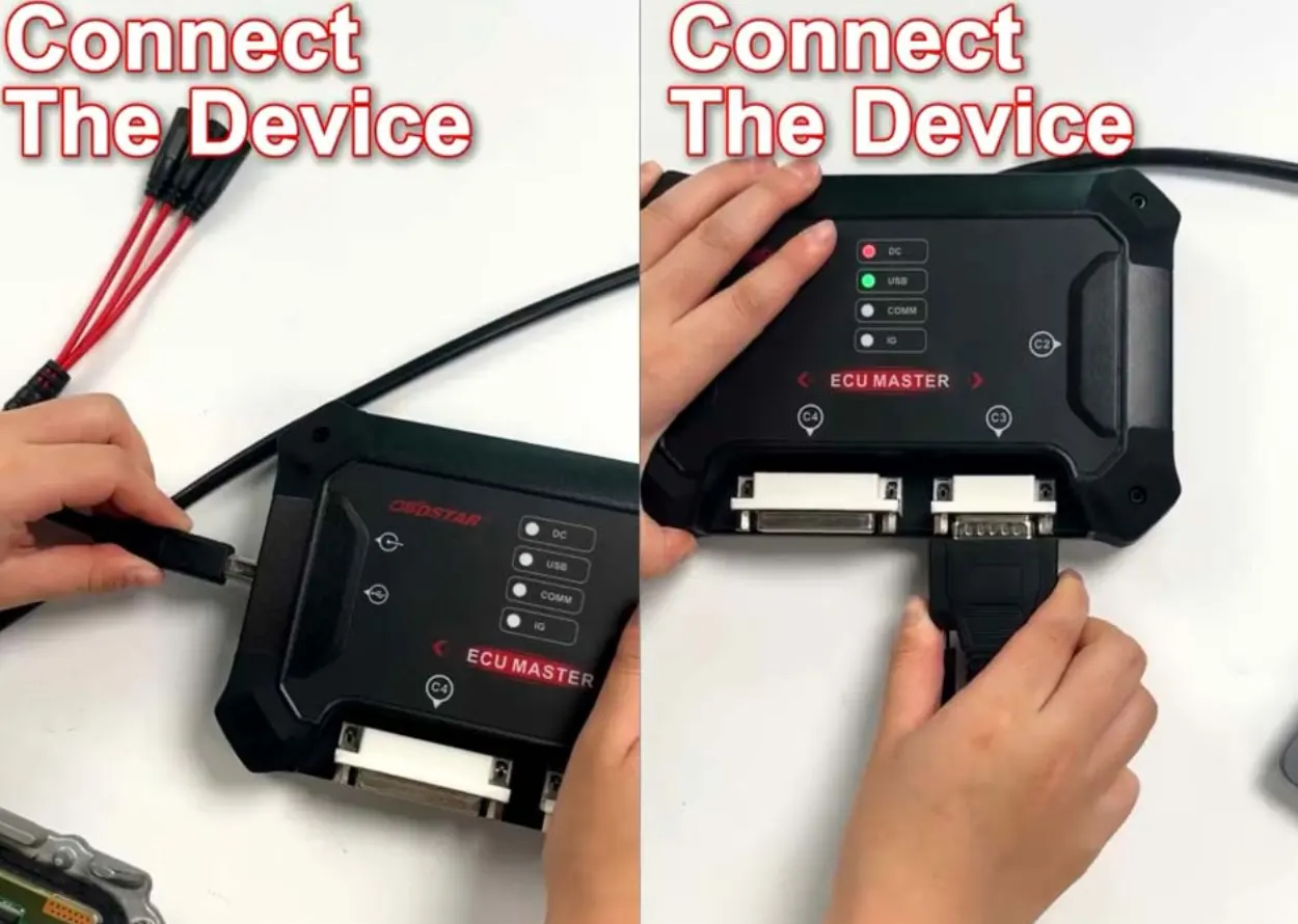 Connecting Ford MD1CP006 ECU to OBDSTAR ECU Master with jumper cable