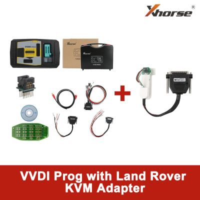 Оригинальный программатор Xhorse VVDI PROG с адаптером Land Rover KVM без пайки