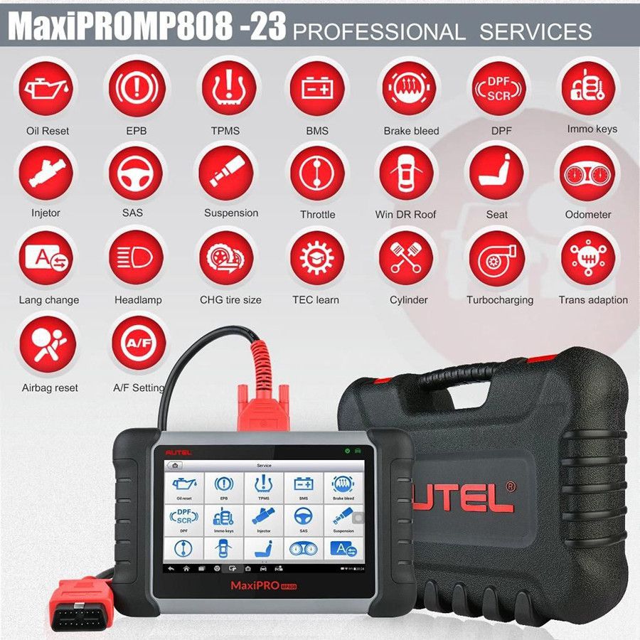 Сервисные функции Autel MaxiPRO MP808K