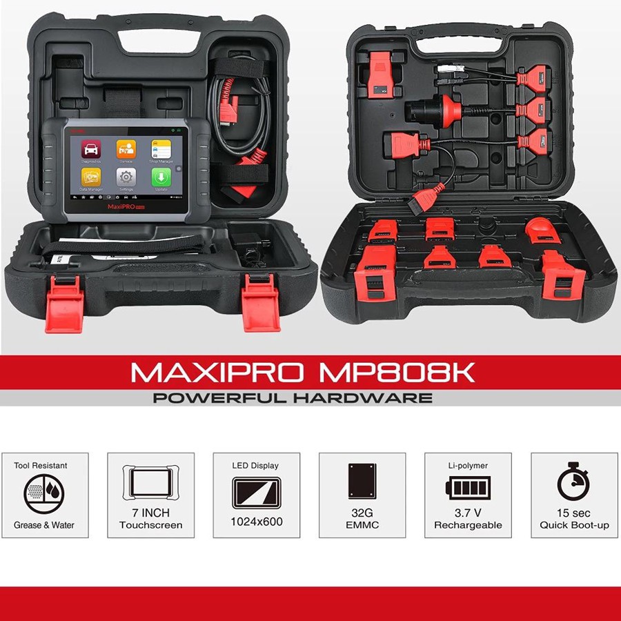 Комплектация Autel MaxiPRO MP808K