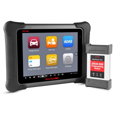 Оригинальный Autel MaxiSys Elite с J2534 для программирования ЭБУ с Wi-Fi/Bluetooth Полноценный диагностический сканер 2 года бесплатных обновлений