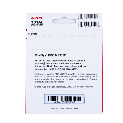 Оригинальный Autel Maxisys MS908P / MS908S Pro / MaxiSYS ADAS / MaxiSYS Pro Годовое обновление (Программа полного обслуживания Autel)