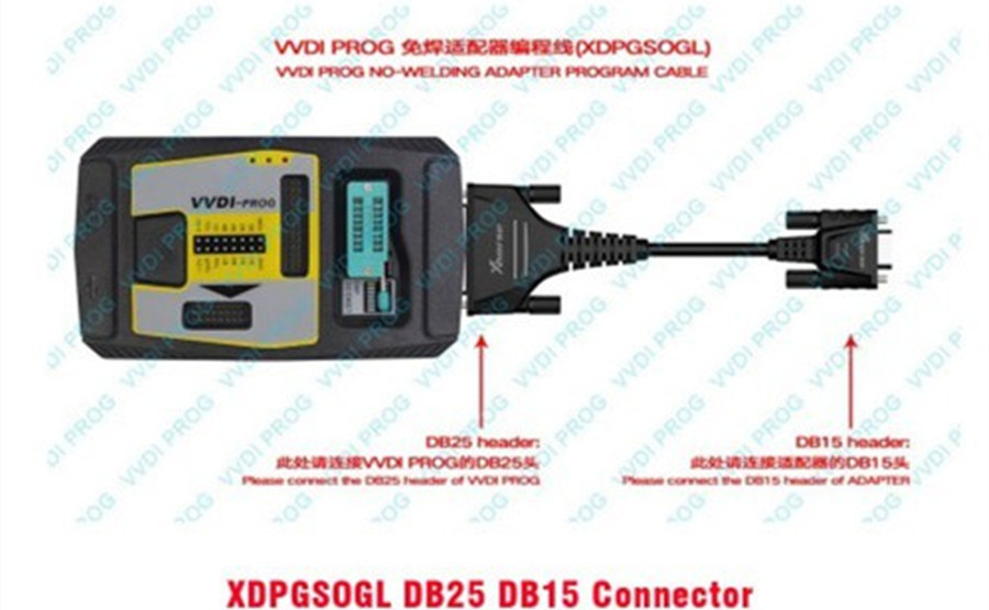 Программатор Xhorse VVDI Prog и переходник XDPGSOGL DB25 DB15