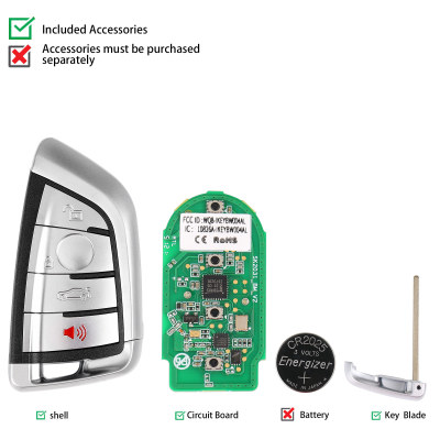 AUTEL IKEYBW004AL BMW 4 кнопки Умный универсальный ключ Совместим с BMW 5 шт./лот