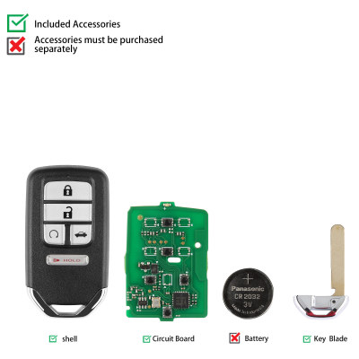 AUTEL IKEYHD005AL Универсальный смарт-ключ Honda на 5 кнопок, 5 шт./лот