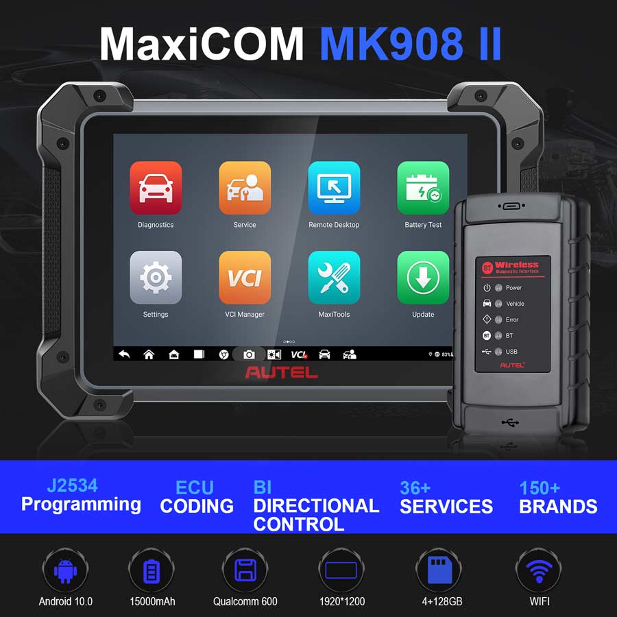 Autel MaxiCOM MK908 II Scanner Diagnostic Tool&nbsp;Automotive Code Reader