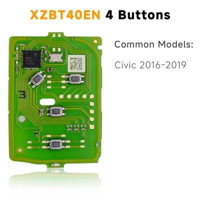 XHORSE XZBT40EN 4 кнопки HON.D Специальные платы для Honda Civic 2016-2019 5 шт./лот