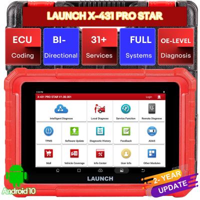 Launch X431 PRO STAR Bidirectional Diagnostic Scanner Supports CAN FD DoIP 31 Service Functions ECU Coding upgrade of X431 V and Pro Elite