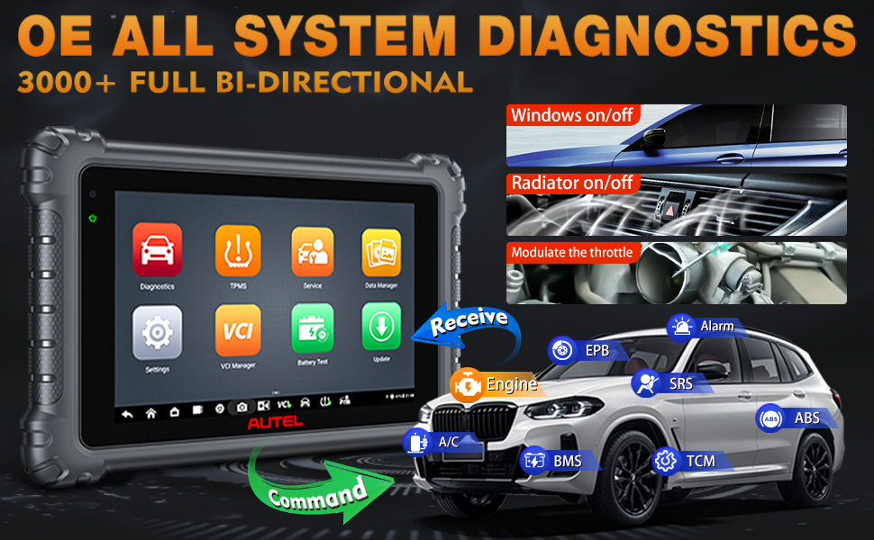 Диагностический сканер Autel MaxiCOM MK906Pro TS ( MK906S PRO-TS ) TPMS