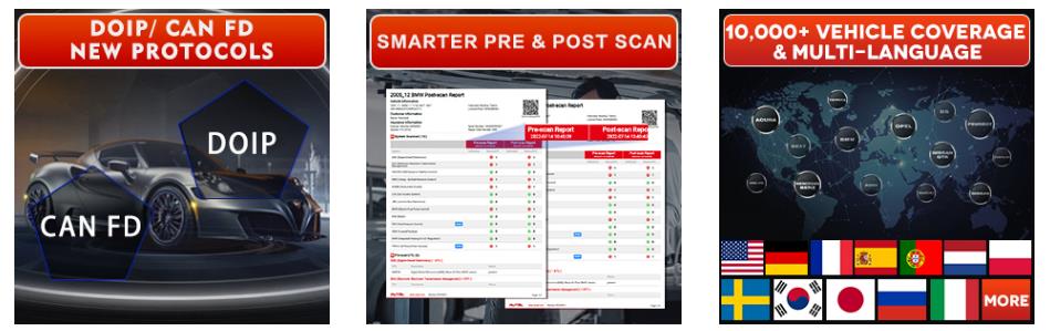 Диагностический сканер Autel MaxiCOM MK906Pro TS ( MK906S PRO-TS ) TPMS