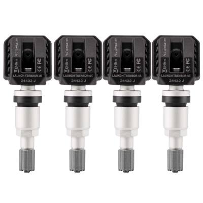 4pcs Launch LTR-05 RF Sensor 315MHz & 433MHz TPMS Sensor Tool Metal & Rubber