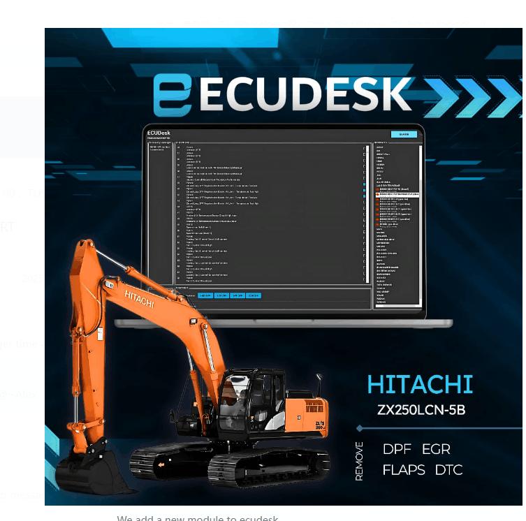 ECUDesk Multi Function Software for EGR DPF SCR (AdBlue) NOx CAT SAP EVAP Flaps DTC OFF