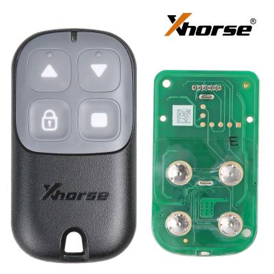 Xhorse XKXH23EN Проводной пульт дистанционного управления для гаражных ворот, 4 кнопки, черный, второе поколение, универсальный пульт, 5 шт./лот