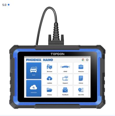 TOPDON Phoenix Nano 8" OE-Level Scan Tool Поддерживает протоколы CAN-FD и DOIP Полная диагностика систем