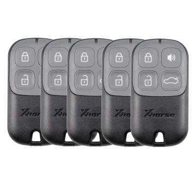 XHORSE XKXH20EN VVDI Black 4 Buttons Second Generation Universal Wired Remote 5pcs/lot