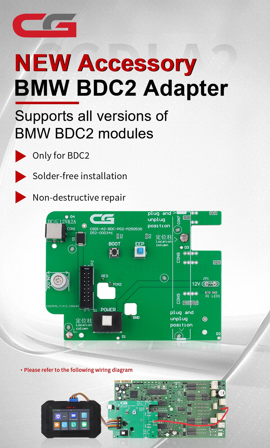 CG BMW BDC2 Adapter for CG A2