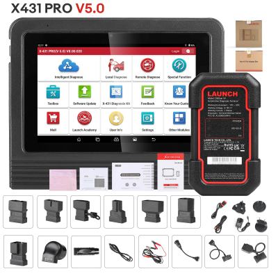 [Версия для ЕС/Великобритании] Launch X431 V 5.0 (X431 Pro) 8-дюймовый Wi-Fi/Bluetooth двунаправленный полносистемный диагностический сканер с поддержкой CAN FD DOIP, VAG Guide