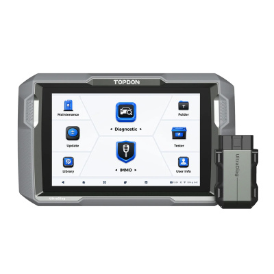TOPDON UltraDiag 8" Сканер и программирование ключей с двунаправленным управлением и 30 функциями сброса Двунаправленное управление Охват более 100 автомобилей