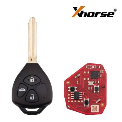 XHORSE XKTO23EN для моделей Toyota, левая сторона, 3 кнопки, треугольник, второе поколение, проводной пульт, 5 шт./лот