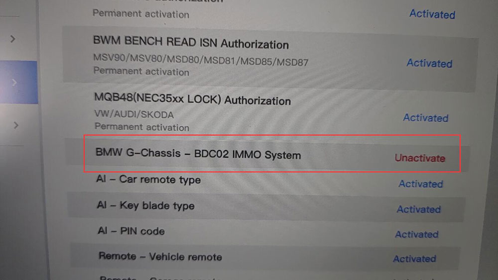 Xhorse BMW G-Chassis–BDC02 IMMO Система (BMW G Series BDC2) Авторизация для Key Tool Plus, VVDI2 и Key Tool MIDI