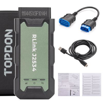 2026 TOPDON Rlink J2534 Pass-Thru Programmer поддерживает все протоколы J2534, Windows 7, 8, 10, 11.
