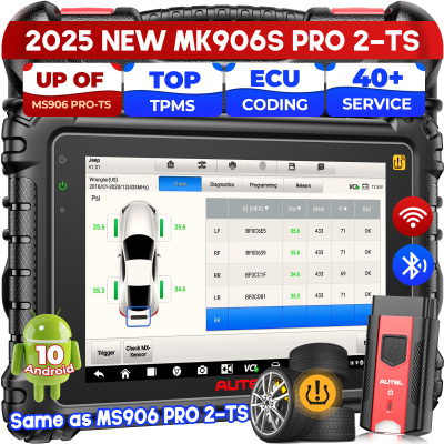 Autel MaxiCOM MK906S PRO II -TS &mdash; диагностический сканер TPMS с кодированием ЭБУ, двунаправленным управлением и 2 бесплатными датчиками TPMS MX-Sensor от Autel