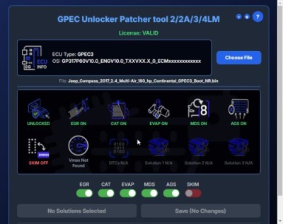 Continental GPEC Tool Software for GPEC2/2A/3/4LM ECU's - perform OBD unlock patch(2A) and other functions