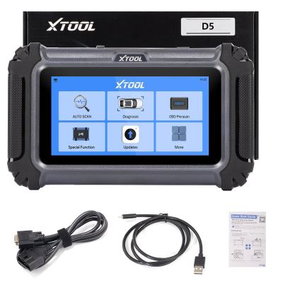 XTOOL D5 Сканер автомобиля с 9 сервисными функциями: сброс индикатора масла, EPB, SAS, сброс BMS, дроссельная заслонка, сброс TPMS, кодирование форсунок