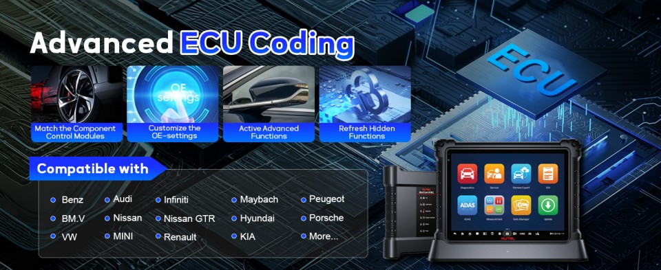 AUTEL MaxiSys Ultra S2 КОДИРОВАНИЕ ЭБУ