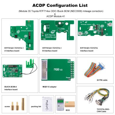 Yanhua Mini ACDP ACDP-2 Module 35 and Module 41 with License A002 A003 for Toyota R7F7014XX/ S6J3XX / Buick BCM (NEC3558) Mileage Correction