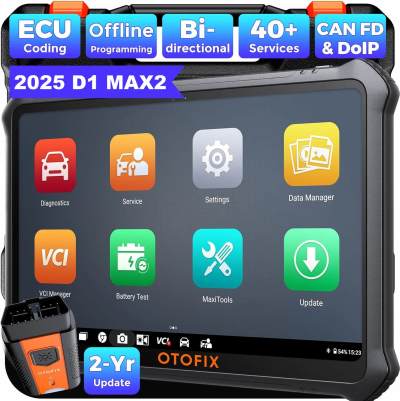 2026 OTOFIX D1 MAX2 Профессиональный двунаправленный диагностический инструмент Поддерживает CAN FD DoIP 40+ сервисных функций Кодирование ЭБУ