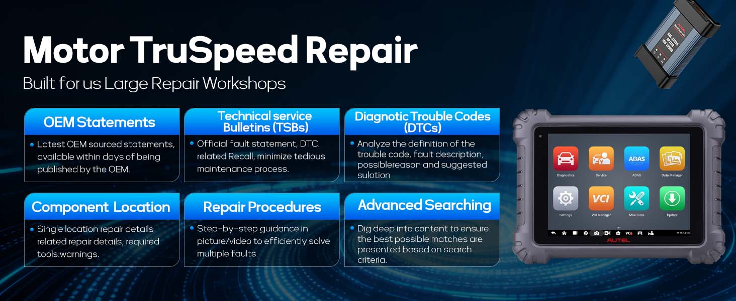 autel ms909 truspeed repair