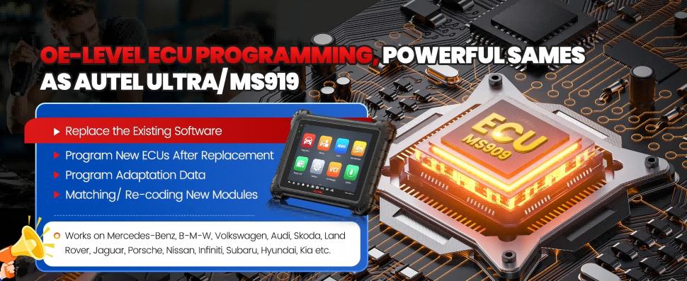 Autel MS909 функция программирования ЭБУ