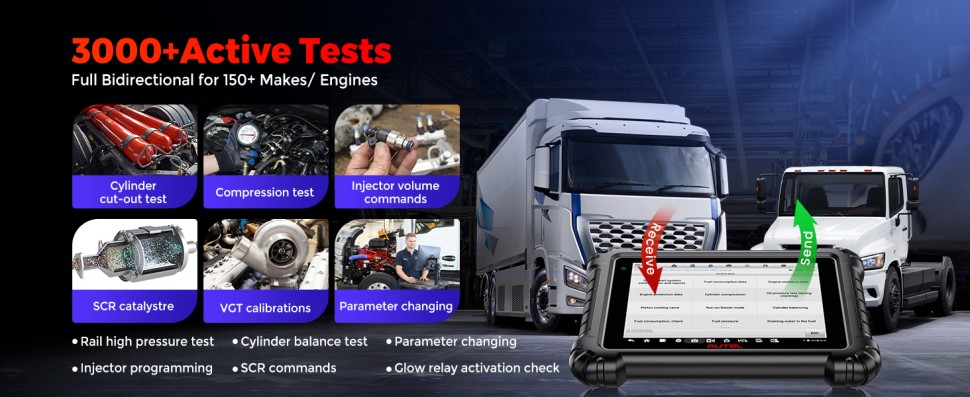 Autel Maxisys MS909CV Heavy Duty 3000+ ACTIVE TEST