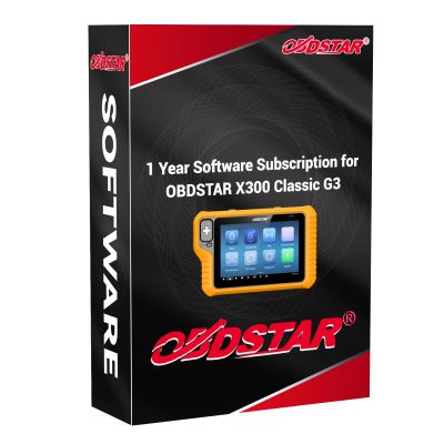 Годовая услуга обновления для OBDSTAR X300 Classic G3 с лицензионной версией ECU Clone