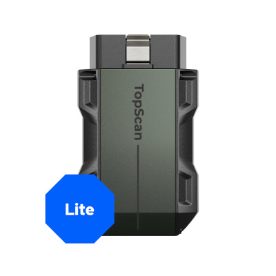 TOPDON TopScan Lite поддерживает 10 режимов тестирования OBD2, 8 сервисных функций, 1 год бесплатного обновления и гарантии.