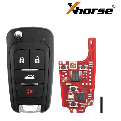 XHORSE XNBU21EN Второе поколение удаленного ключа Buick Flip 4 кнопки Английская версия 5 шт./лот