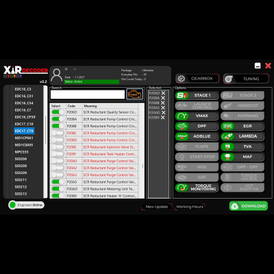 XirDecoder DTC Chip Tuning All Solutions Software Basic Version