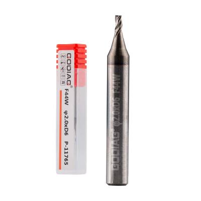 5шт/лот GODIAG F44W 2.0MM Концевая фреза &phi;2.0xD6x45Lx3F Для SILCA MATRIX PRO, MATRIX EVO, MATRIX SLX, MATRIX SX, MATRIX S