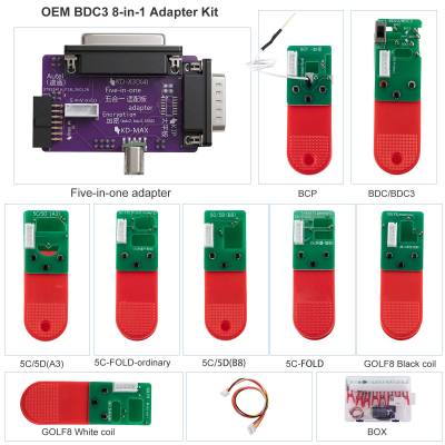 2026 OEM BDC3 8-in-1 Adapter Kit for VAG 5C 5D BMW Encrypted Key Programming & Matching Work with Autel/ KD-X4/ KD-MAX/ VVDI&nbsp;Key&nbsp;Tool&nbsp;Plus/ VVDI2 etc