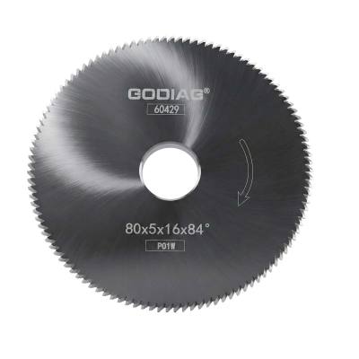 GODIAG P01W Угловая фреза &phi;80x5x&phi;16x84&deg; для Keyline Carat; JMA BERNA; VIENNA; SARATOGA Block A; Bravo; POKER; REKORD; SPEED; DUO, JZ-323