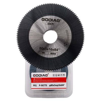 GODIAG P01 Угловая фреза &phi;80x5x&phi;16x84&deg; для Keyline Carat; JMA BERNA; VIENNA; SARATOGA Block A; Bravo; POKER; REKORD; SPEED; DUO, JZ-323.