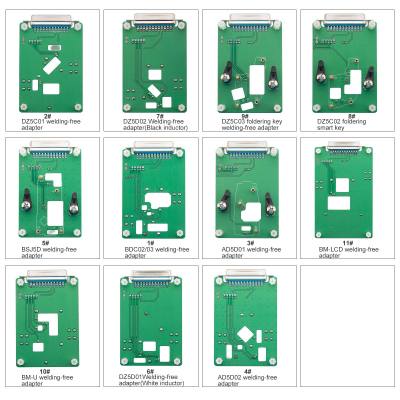 2026 KEYDIY Clamp Adapter Type 11 Pieces of Adapter Boards Work with KD-X4, KD MAX and Other Devices Support Permanent Free Use