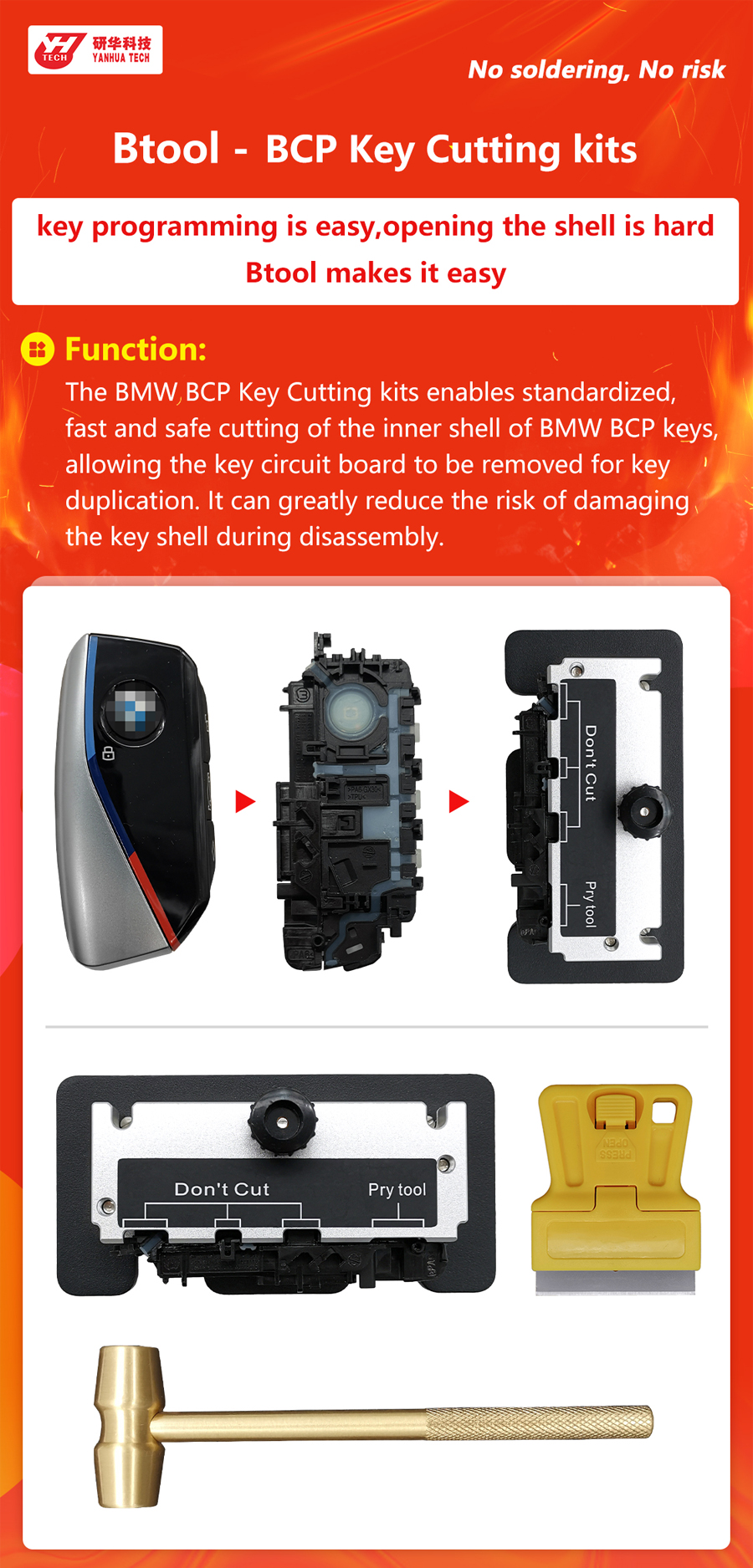 YANHUA Btool BCP Key Cutting Kits