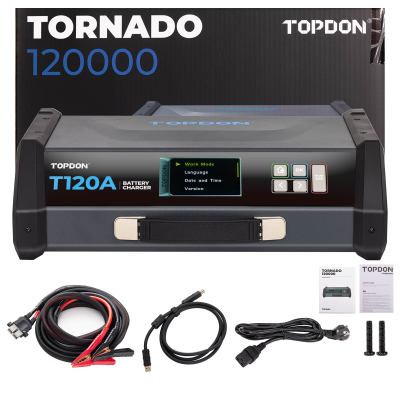 TOPDON TORNADO T120A (TOPDON 120000) 5M (16 Ft) Clamp-T120A (T1200005) Блок питания и зарядное устройство для аккумулятора