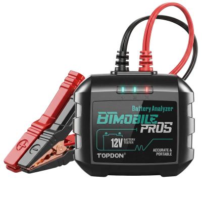 TOPDON BTMobile PROS 12V 24V Автомобильный тестер аккумулятора 100-2000CCA Тест зарядки Совместим с линией Phoenix