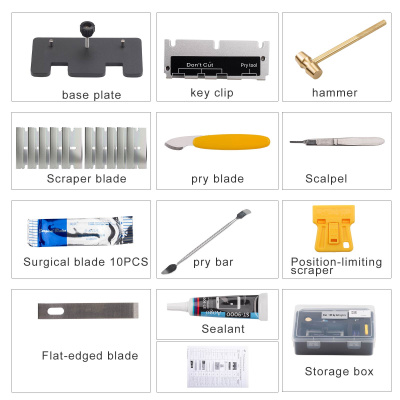 2026 New YANHUA Btool BCP Key Cutting Kits BCP Key Inner Shell Disassembly for Opening BMW BCP Key Shell