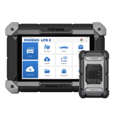 TOPDON Phoenix Lite3 с 8-дюймовым сканером уровня OE, 35 сервисными функциями, поддержкой двунаправленного управления, FCA, CANFD и точным топологическим картированием